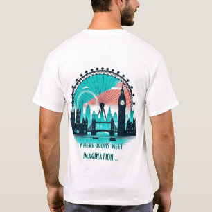 Vivid Silhouettes: A Modern Tribute to London's Ic T-Shirt