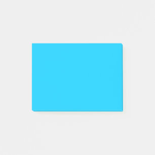 Vivid Sky Blue Solid Colour Post-it Notes