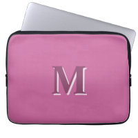 vivid solid pink monogram