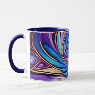 vivid spiral coffee mug