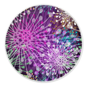 Vivid Spotty Pattern Ceramic Knob