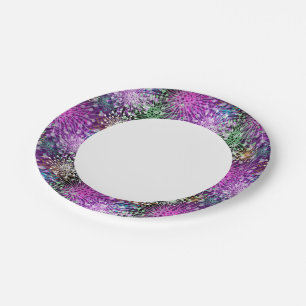 Vivid Spotty Pattern Paper Plate