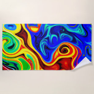 Vivid Style Pattern Beach Towel
