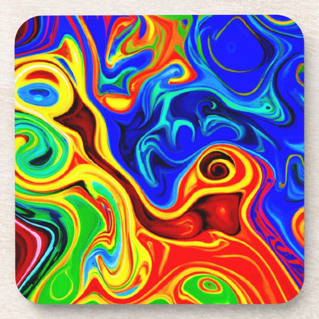 Vivid Style Pattern Coaster (Front)