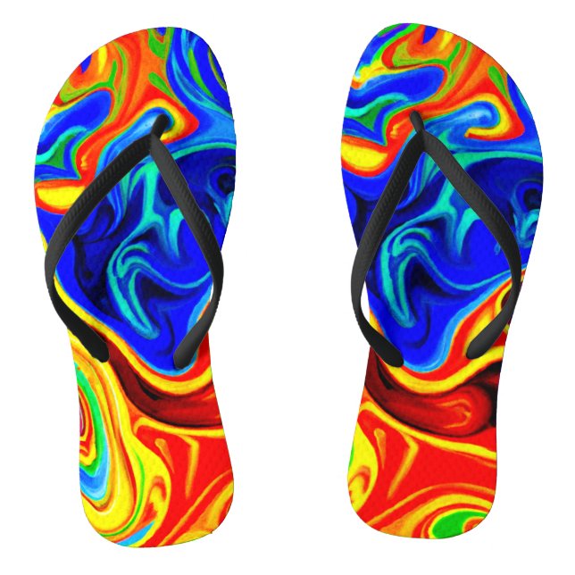 Vivid Style Pattern Jandals (Footbed)