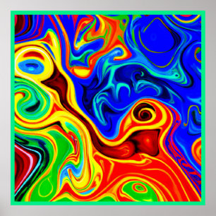 Vivid Style Pattern Poster