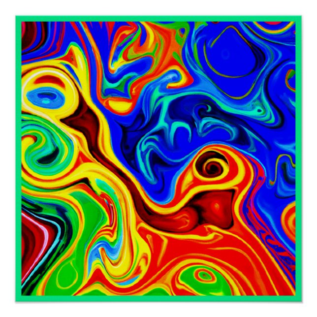 Vivid Style Pattern Poster (Front)