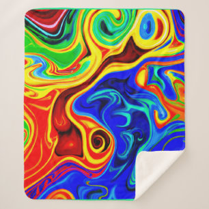 Vivid Style Pattern Sherpa Blanket