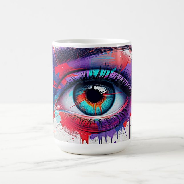 Vivid Surreal Eye Coffee Mug (Center)