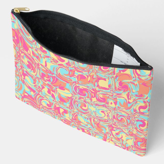 Vivid Swirls Accessory Pouch (Open)