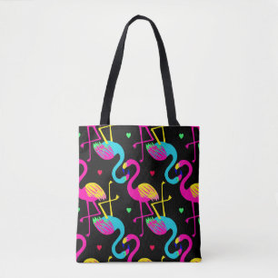 Vivid tropical, exotic hawaiian seamless pattern w tote bag