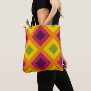 Vivid Vector Mosaic Tote Bag