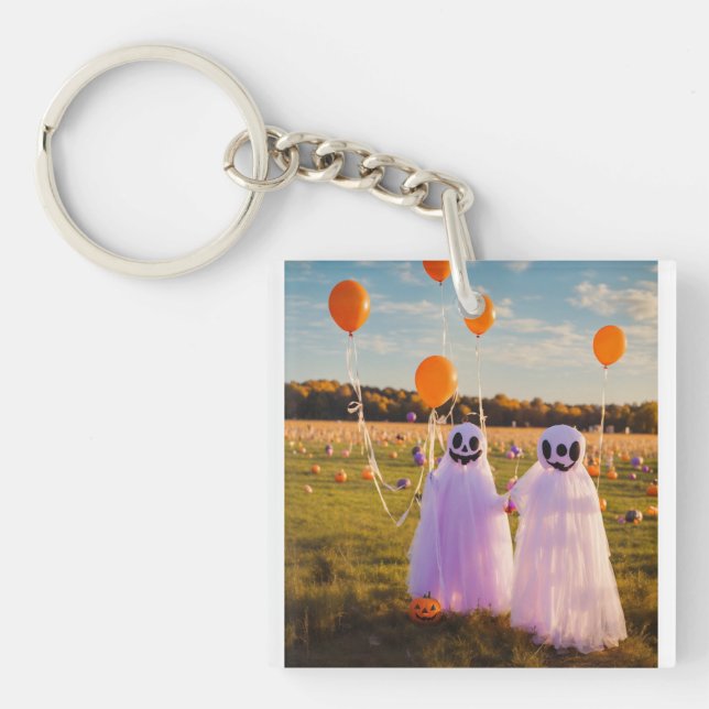 "Vivid Vibes: Acrylic Elegance in Your Palm" Key Ring (Front)