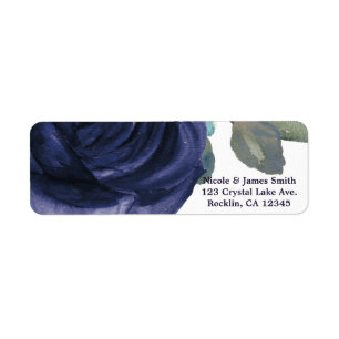 Vivid Vibrant Indigo Purple Blue Floral Wedding