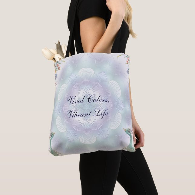 Vivid Vibrant Tote Bag (Close Up)