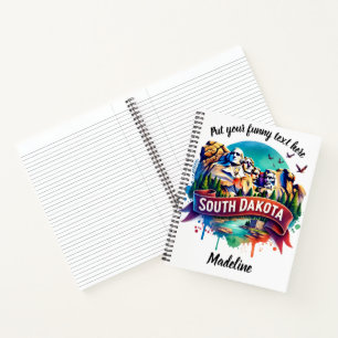 Vivid view of Mount Rushmore, SD Notebook