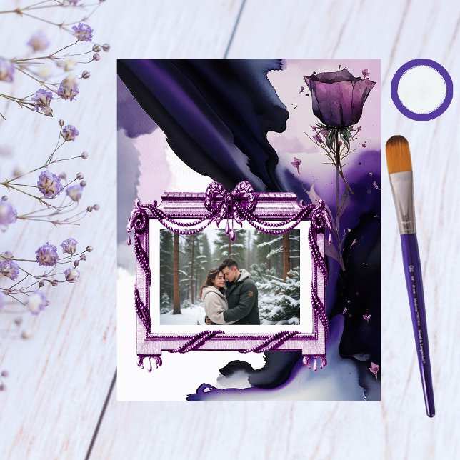 Vivid Violet Rose Scrapbook Paper (Creator Uploaded)