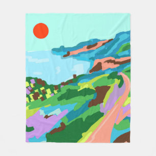Vivid Vistas Fleece Blanket