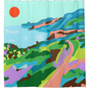 Vivid Vistas Shower Curtain