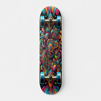 "Vivid Vortex" Skateboard