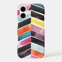 Vivid Watercolor Chevron I