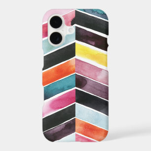 Vivid Watercolor Chevron I