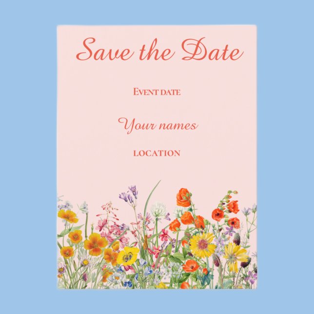 Vivid Wildflowers  Postcard (Creator Uploaded)