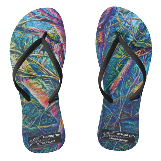 Vivid Wilds Flip Flops (Footbed)