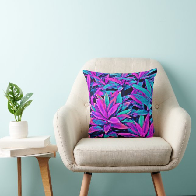 VividNeon Dreams Lively Pattern Cushion (Chair)