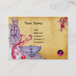 VIVIEN MONOGRAM gem pink Business Card