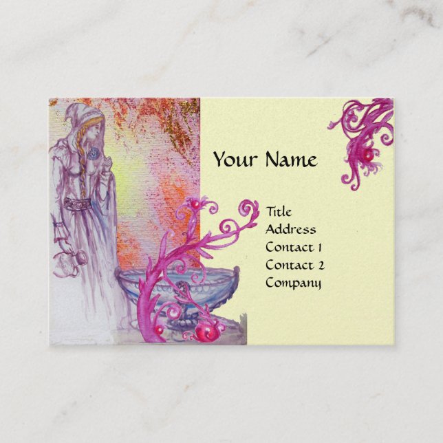 VIVIEN MONOGRAM pearl paper Business Card (Front)