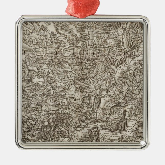 Viviers Metal Tree Decoration (Front)