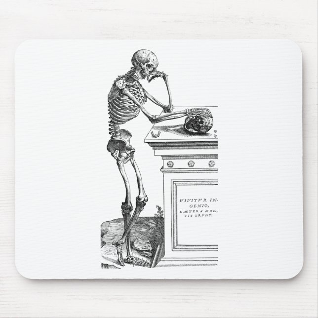 Vivitur Ingenio - Skeleton Mouse Pad (Front)