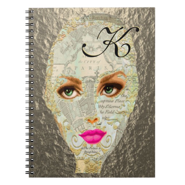 Vivstorm Face of Paris Spiral Notebook (Front)