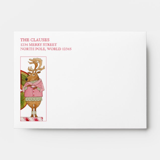 VIXEN REINDEER A6 Envelopes (4x6 Cards) (Front)