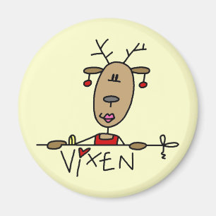Vixen Reindeer Tshirts and Gifts Magnet