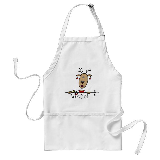 Vixen Reindeer Tshirts and Gifts Standard Apron (Front)