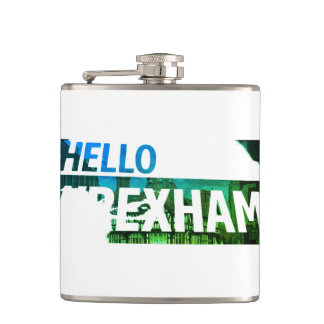 Viynl Wrexham welsh flask
