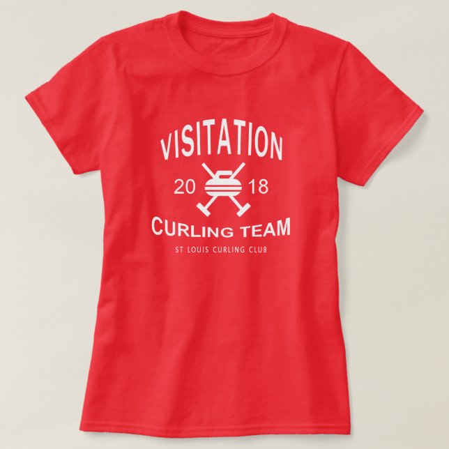 Viz Curling Team Shirt 2018 (Design Front)