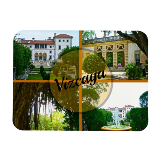 Vizcaya Museum and Botanical Garden Miami Florida Magnet (Horizontal)