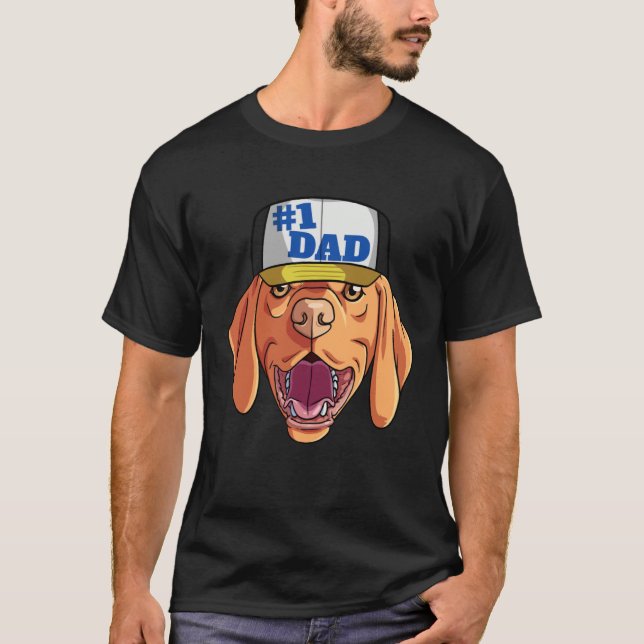 Vizsla 1 Dad Father's Day T-Shirt (Front)