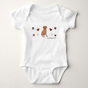 vizsla baby bodysuit