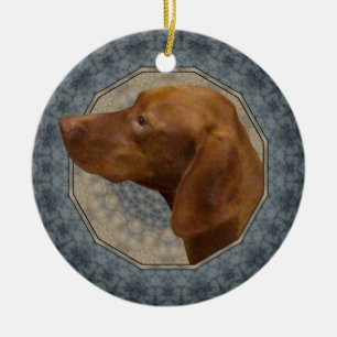 Vizsla Ceramic Tree Decoration