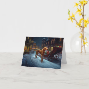 Vizsla Christmas Festive Season  Card