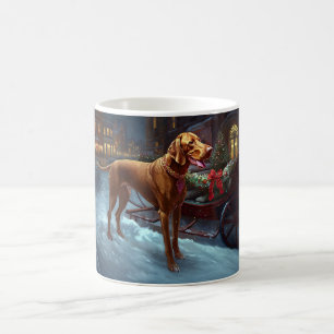 Vizsla Christmas Festive Season  Coffee Mug