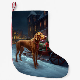 Vizsla Christmas Festive Season Small Christmas Stocking