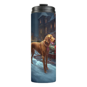 Vizsla Christmas Festive Season  Thermal Tumbler