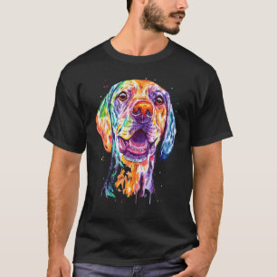 Vizsla Colourful Birthday For Kids Dad Mum Love T-Shirt