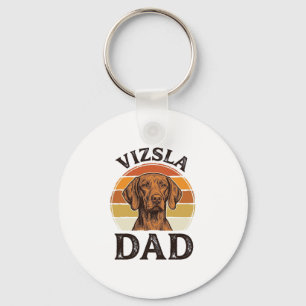 Vizsla Dad Vintage Engraving Dog Design_1 Key Ring
