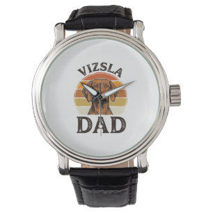 Vizsla Dad Vintage Engraving Dog Design_1 Watch
